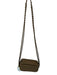 Kurt Geiger Brown Suede & Leather Quilted Chain Strap Crossbody Bag Brown / S