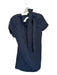 Staud Size S Navy Cotton Blend Short Sleeve Back Tie Dress Navy / S