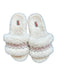 Ugg Shoe Size 7 Cream & Red shearling Stitching Mules Cream & Red / 7