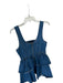 Vici Size M Dark Wash Cotton Blend Denim Flower Detail Sleeveless Mini Dress Dark Wash / M