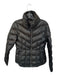 Kenneth Cole Size M Black Polyester Silver Hardware Puffer Full Zip Jacket Black / M