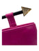 Valentino Night Magenta Pink Leather Snap Closure Inner Pocket Arrow Clutch Bag Magenta Pink / XS