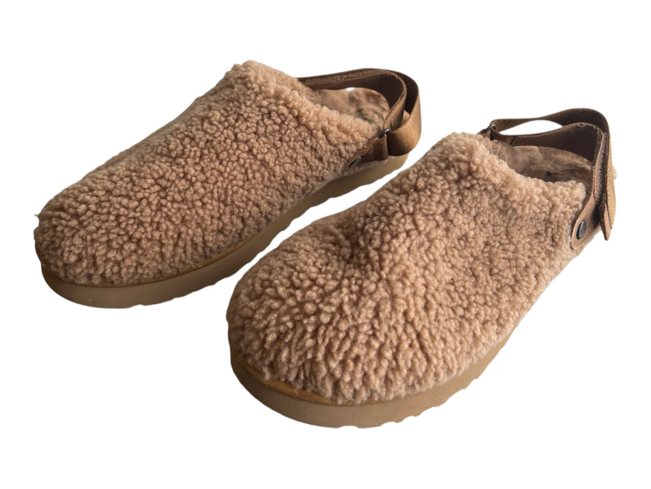 Ugg Shoe Size 9 Tan Sheepskin Slingbacks Velcro Round Toe Shoes Tan / 9