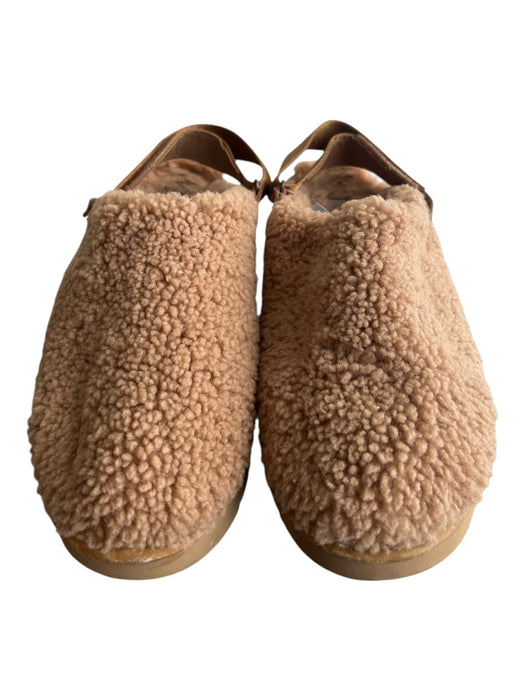Ugg Shoe Size 9 Tan Sheepskin Slingbacks Velcro Round Toe Shoes Tan / 9
