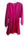 Strut & Bolt Size Small Pink & Red Polyester Round Neck Long Wide Sleeve Dress Pink & Red / Small