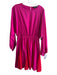 Strut & Bolt Size Small Pink & Red Polyester Round Neck Long Wide Sleeve Dress Pink & Red / Small