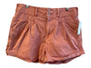 Pilcro Size 29 Coral Pink Cotton Denim Zip Fly High Rise Rolled Hem Shorts Coral Pink / 29