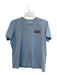 Ganni Size M Blue Cotton Short Sleeve Logo T Shirt Top Blue / M