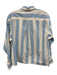 J Crew Size 8 Light blue & white Cotton Striped Button Down Collar & Cuff Top Light blue & white / 8