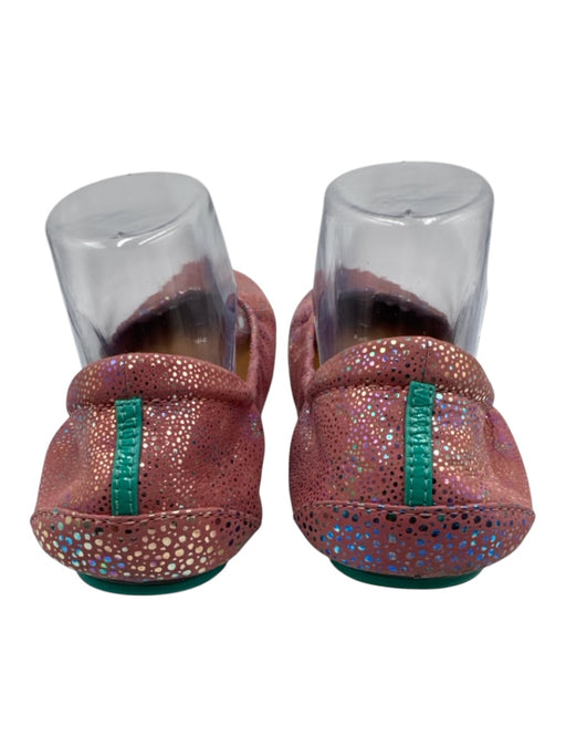 Tieks Shoe Size 10 Pink & Aqua Irridescent spots Faux Leather Slip On Shoes Pink & Aqua / 10