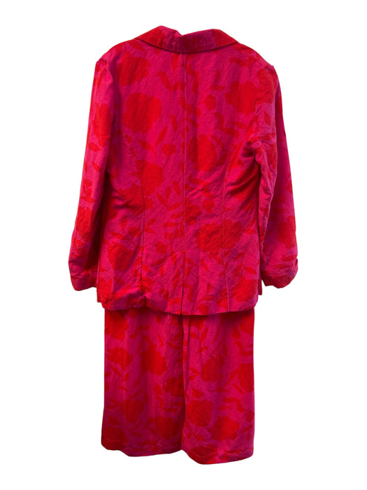 Kate Spade x Target Size M Pink & Red Linen & Rayon Blazer Long Sleeve Pant Set Pink & Red / M