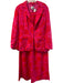 Kate Spade x Target Size M Pink & Red Linen & Rayon Blazer Long Sleeve Pant Set Pink & Red / M