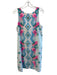 Lily Pulitzer Size M Pink & blue Polyester Sleeve Cut Outs Floral Print Dress Pink & blue / M