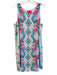 Lily Pulitzer Size M Pink & blue Polyester Sleeve Cut Outs Floral Print Dress Pink & blue / M