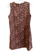 Sedge Size M Leopard Print Polyester Sleeveless Round Neck Pockets Dress Leopard Print / M