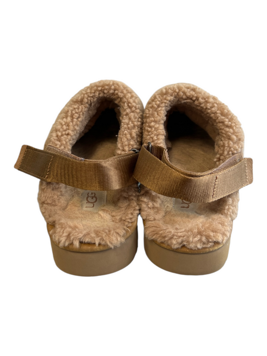 Ugg Shoe Size est 9 Brown Sherpa Slingbacks Round Closed Toe Open Back Shoes Brown / est 9