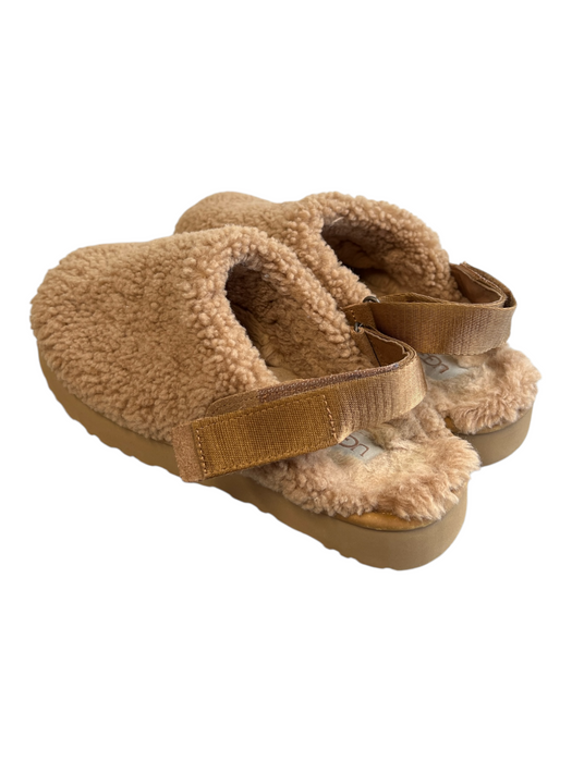 Ugg Shoe Size est 9 Brown Sherpa Slingbacks Round Closed Toe Open Back Shoes Brown / est 9