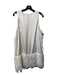 Entro Size M White Polyester Round Neck Sleeveless Keyhole Back Dress White / M