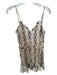 Olivaceous Size L Tan & black Polyester Spaghetti Strap Snake Print Dress Tan & black / L