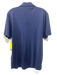 Luca Faloni Size L Navy Blue Silk Solid Polo Men's Short Sleeve Navy Blue / L