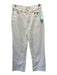 We The Free Size 27 Cream & Tan Cotton Blend Contrast Stitch High Rise Jeans Cream & Tan / 27