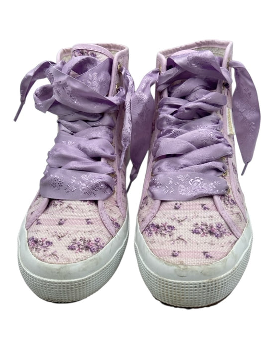 Superga x LoveShackFancy Shoe Size 40 Pink, Purple, White Canvas High Top Shoes Pink, Purple, White / 40