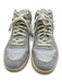 Veja Shoe Size 9 Light Blue Leather Fabric Block lace up High Top Sneaker Shoes Light Blue / 9