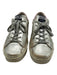 Golden Goose Shoe Size 40 Silver & Pink Leather Lace Up Glitter Shine Sneakers Silver & Pink / 40