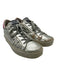 Golden Goose Shoe Size 40 Silver & Pink Leather Lace Up Glitter Shine Sneakers Silver & Pink / 40