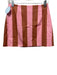 Hill House Size S Pink & Brown Cotton Blend Striped Side Zip A Line Mini Skirt Pink & Brown / S