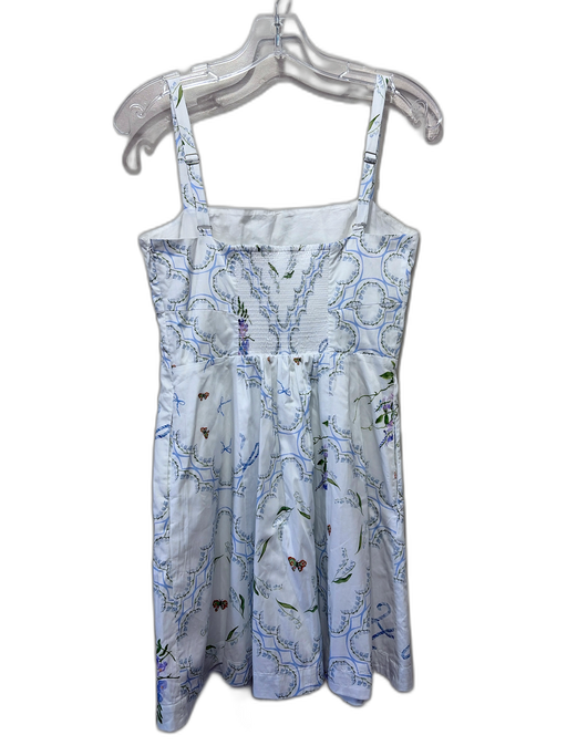 Hill House Size S White, Blue & Green Cotton Botanical Print Butterfly Dress White, Blue & Green / S