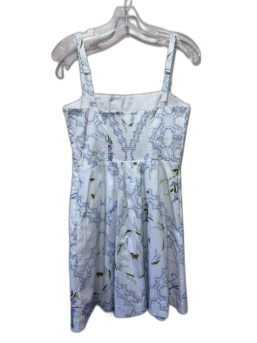 Hill House Size S White, Blue & Green Cotton Botanical Print Butterfly Dress White, Blue & Green / S