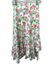 Hill House Size XS White, Green & Pink Cotton Blend Floral Knot Front Skirt Set White, Green & Pink / XS