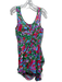 Rhode Size Est S Green, Blue & Purple Cotton Abstract Botanical Print Dress Green, Blue & Purple / Est S