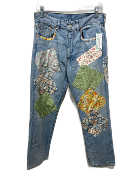 Denimist Size 25 Light Wash & Multi Cotton Denim Patch Detailing Jeans Light Wash & Multi / 25