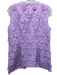 Tuckernuck Size M Lilac Purple Polyester Floral Applique Sleeveless Vest Lilac Purple / M