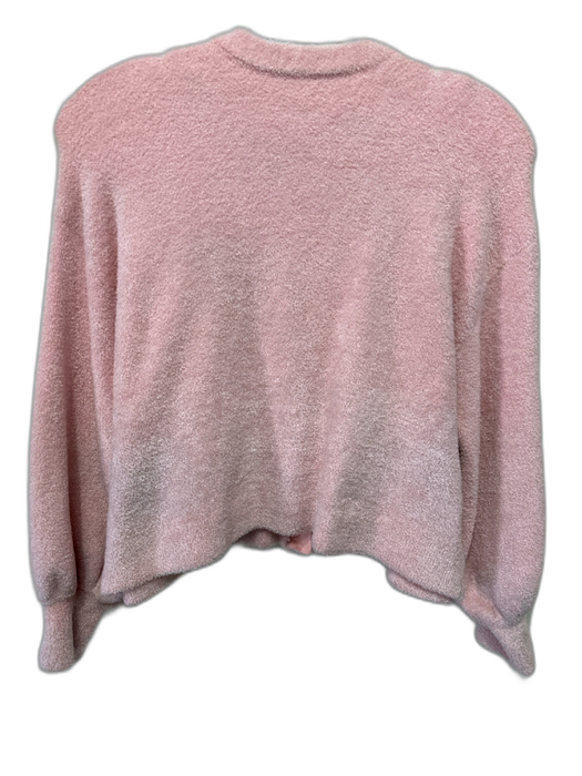 Alice + Olivia Size XS Light Pink Nylon Blend Balloon Sleeve Boucle Sweater Set Light Pink / XS