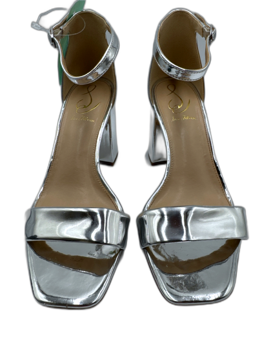 Sam Edelman Shoe Size 9 Silver Manmade Upper Metallic Ankle Buckle Sandals Silver / 9