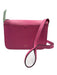 Kate Spade Pink & Orange Leather Flap Silver Tone Hardware Logo Crossbody Bag Pink & Orange / Medium