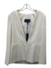 BCBG Maxazria Size M Ivory White Polyester Open Front Darted Blazer Jacket Ivory White / M