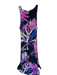 Josie Natori Size Est S Black & Purple Sleeveless Flowers Back Zip Maxi Dress Black & Purple / Est S