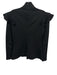 Hunter Bell Size XS Black Rayon Blend Long Sleeve Ruffle Shoulder Detail Top Black / XS