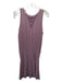 Ramy Brook Size S Mauve & Silver Polyester Studded Elastic Waist Keyhole Dress Mauve & Silver / S