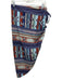 Veronica Beard Size M Blue, Brown, Multi Cotton Elastic Waistband Ikat Skirt Blue, Brown, Multi / M