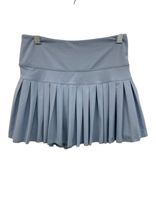Goldhinge Size S Light Blue Missing Fabric Tag Elastic Waistband Pleated Skirt Light Blue / S