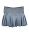 Goldhinge Size S Light Blue Missing Fabric Tag Elastic Waistband Pleated Skirt Light Blue / S