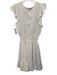 Rails Size S White Cotton Ruffle Cap Sleeve V Neck Lace Detail Dress White / S