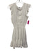 Rails Size S White Cotton Ruffle Cap Sleeve V Neck Lace Detail Dress White / S