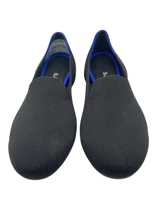 Rothy's Shoe Size 8.5 Black Synthetic Knit Round Toe Rubber Sole Flats Black / 8.5