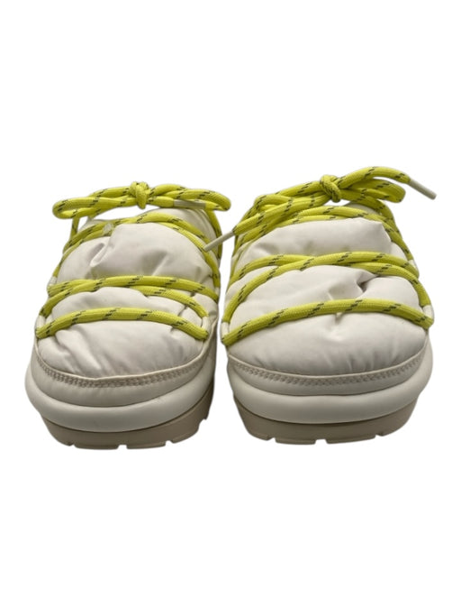 Ugg Shoe Size 8 White, Yellow & Tan Polyester padded Criss Cross Cord Flats White, Yellow & Tan / 8